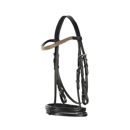HorZe Pony Bridle Shetland Black/Gold