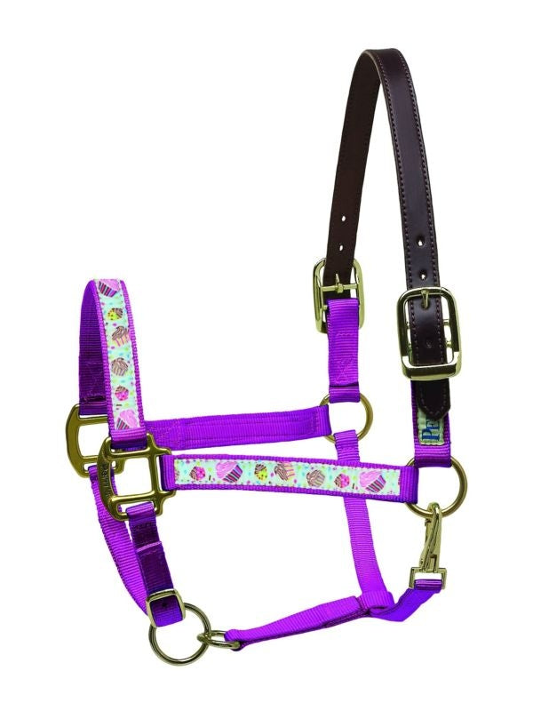 Perris Leather Ribbon Halter Cob Cupcake