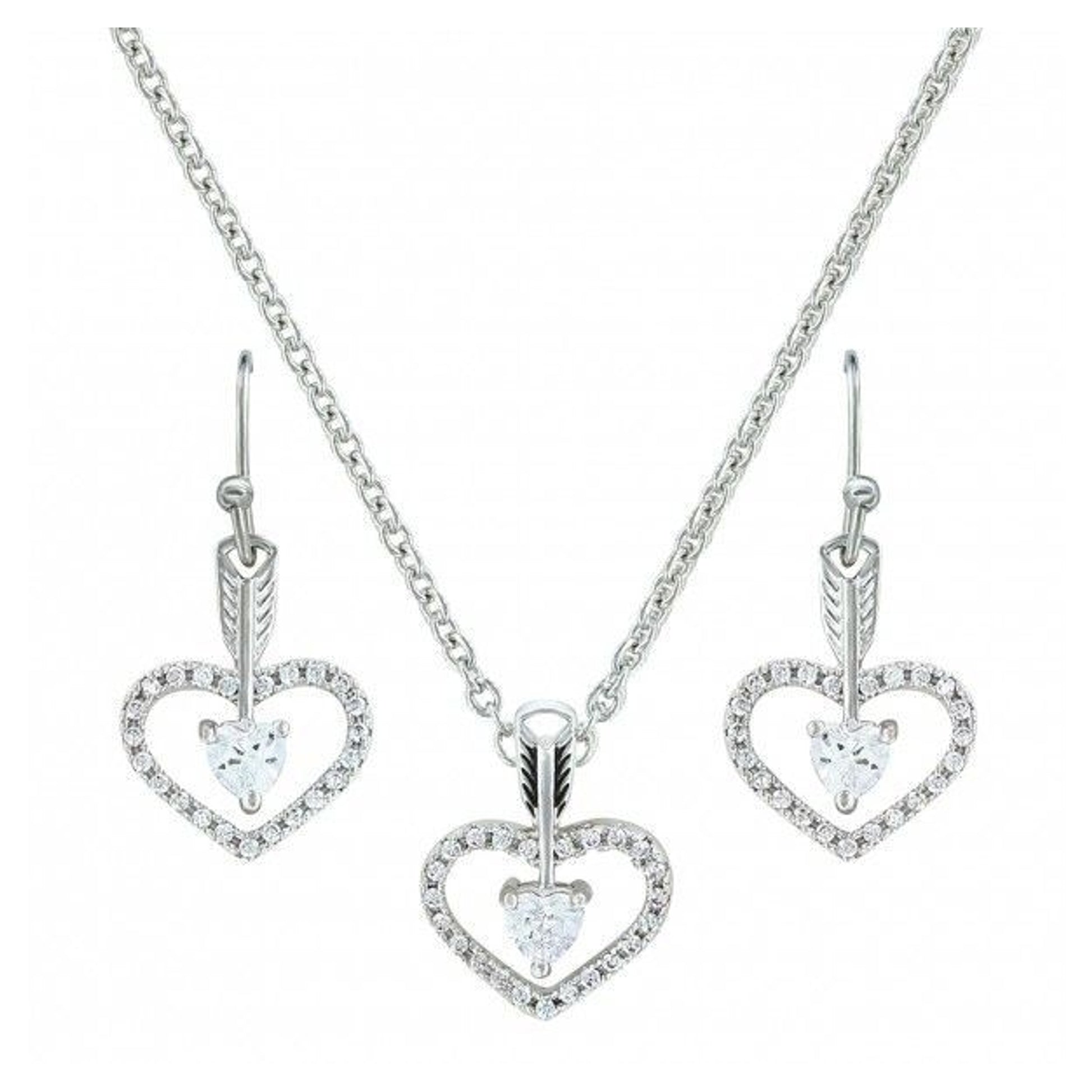 Straight To The Heart Arrow Cubic Zirconia Set