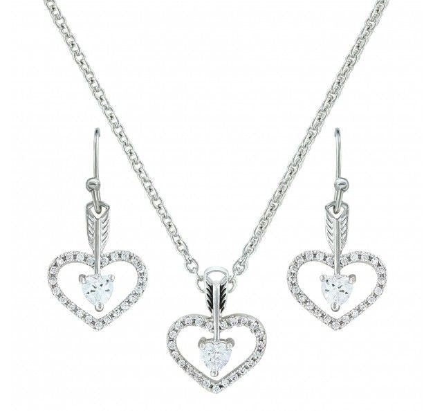 Straight To The Heart Arrow Cubic Zirconia Set