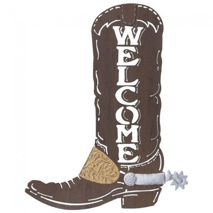 Tough1 Cowboy Boot Welcome Sign
