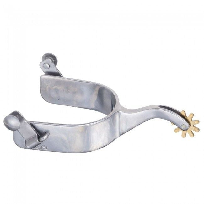 Tough1 Sweet Iron Spurs With Swan Neck Brn