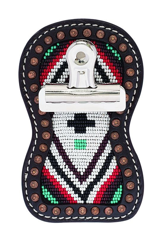 Weaver Diamond Leather Show Number Holder with Clip