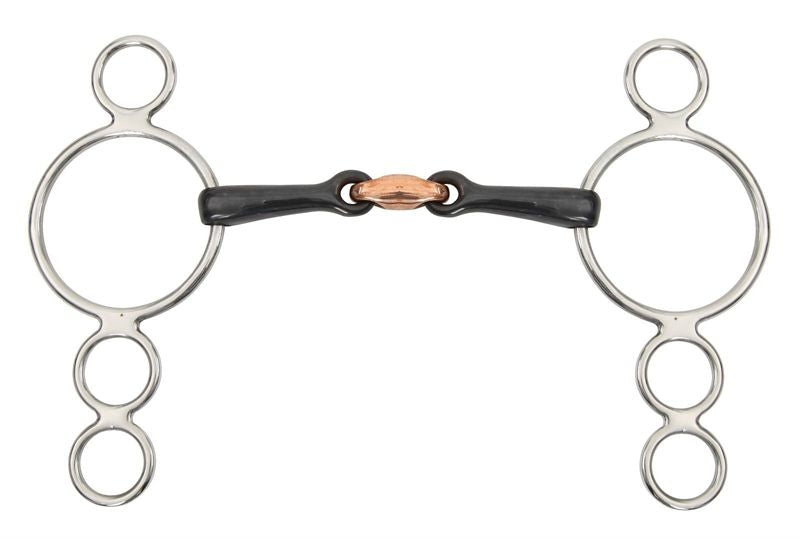 Shires Three Ring Sweet Iron Dutch Gag Bit