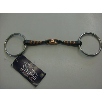 Shires Copper Sweet Iron Snaffle Bit Raised Rib