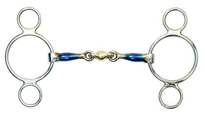 Shires Blue Sweet Iron Two Ring Gag Bit