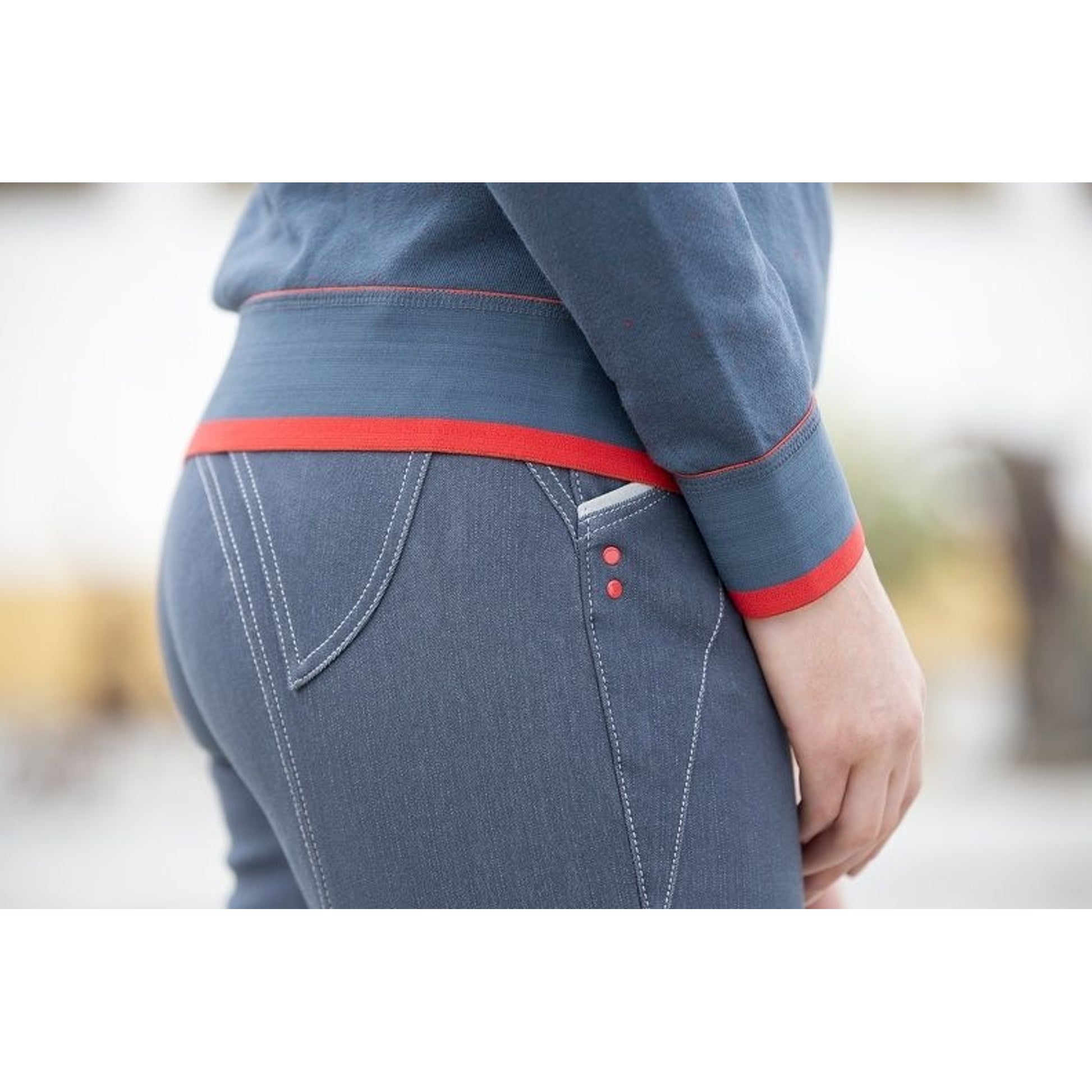 Horseware Ladies SelfSeat Denim Breech 24R Denim