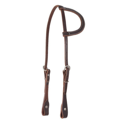 Value Series Slip Ear Plain Headstall 5/8 Brn