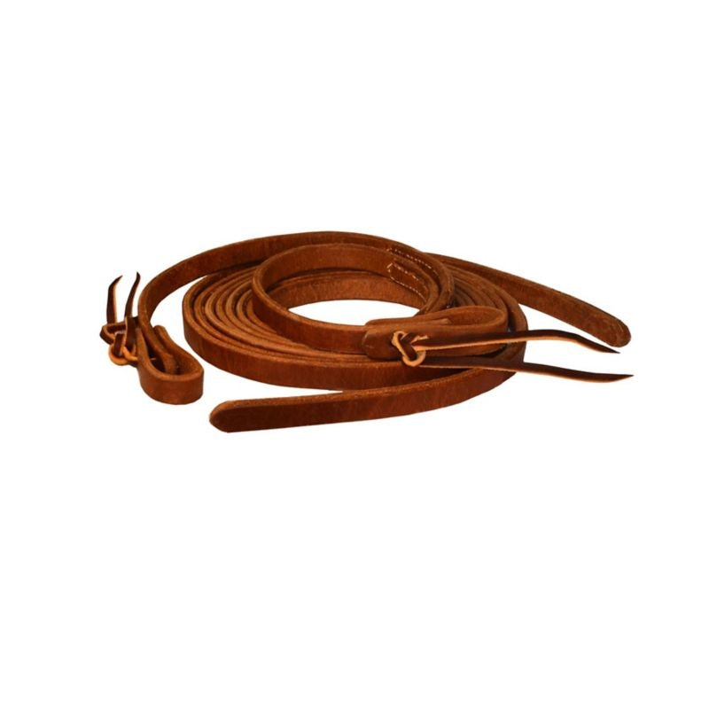 Perris Western Loop End Reins 8 ft Brn