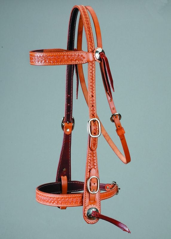 ColoradoSaddlery Basket Stamp OldTimer Headstal Br