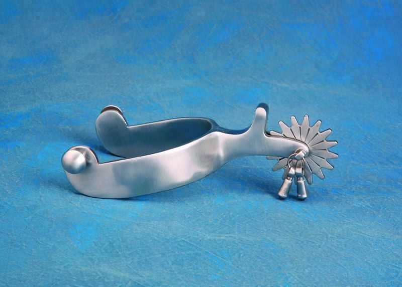 Colorado Saddlery Brushed Steel Montana Spurs