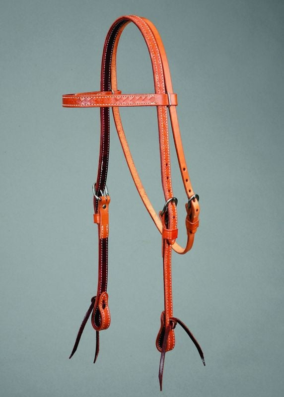 Colorado Gold Basket Stamp Browband Headstall 3/4