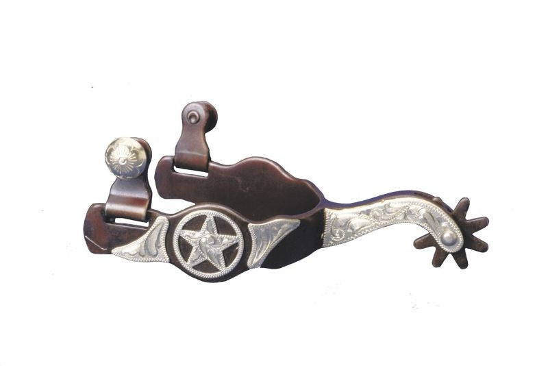 Colorado Saddlery Desert Star Spurs Brn
