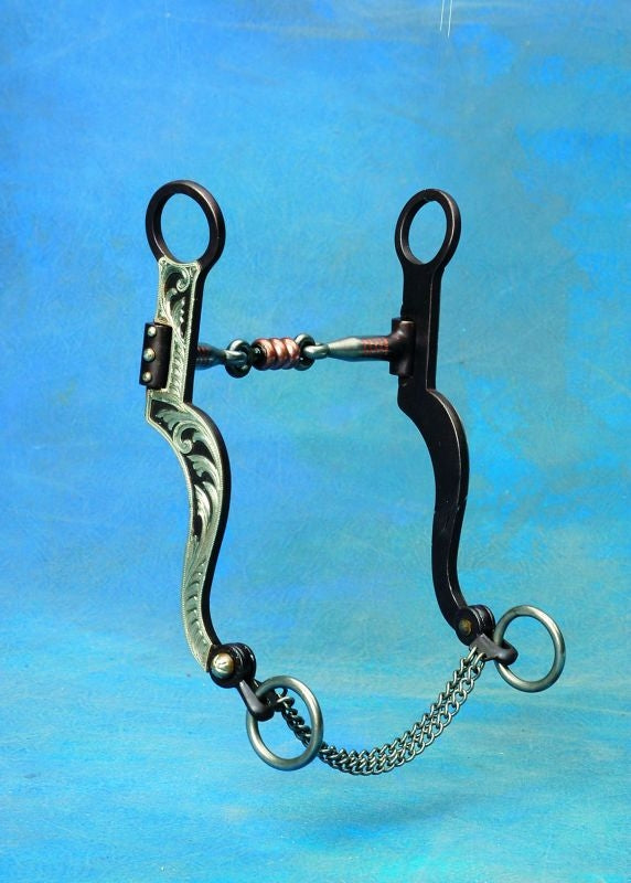Elk Mountain Copper Roller Dog Bone Snaffle Bit 5