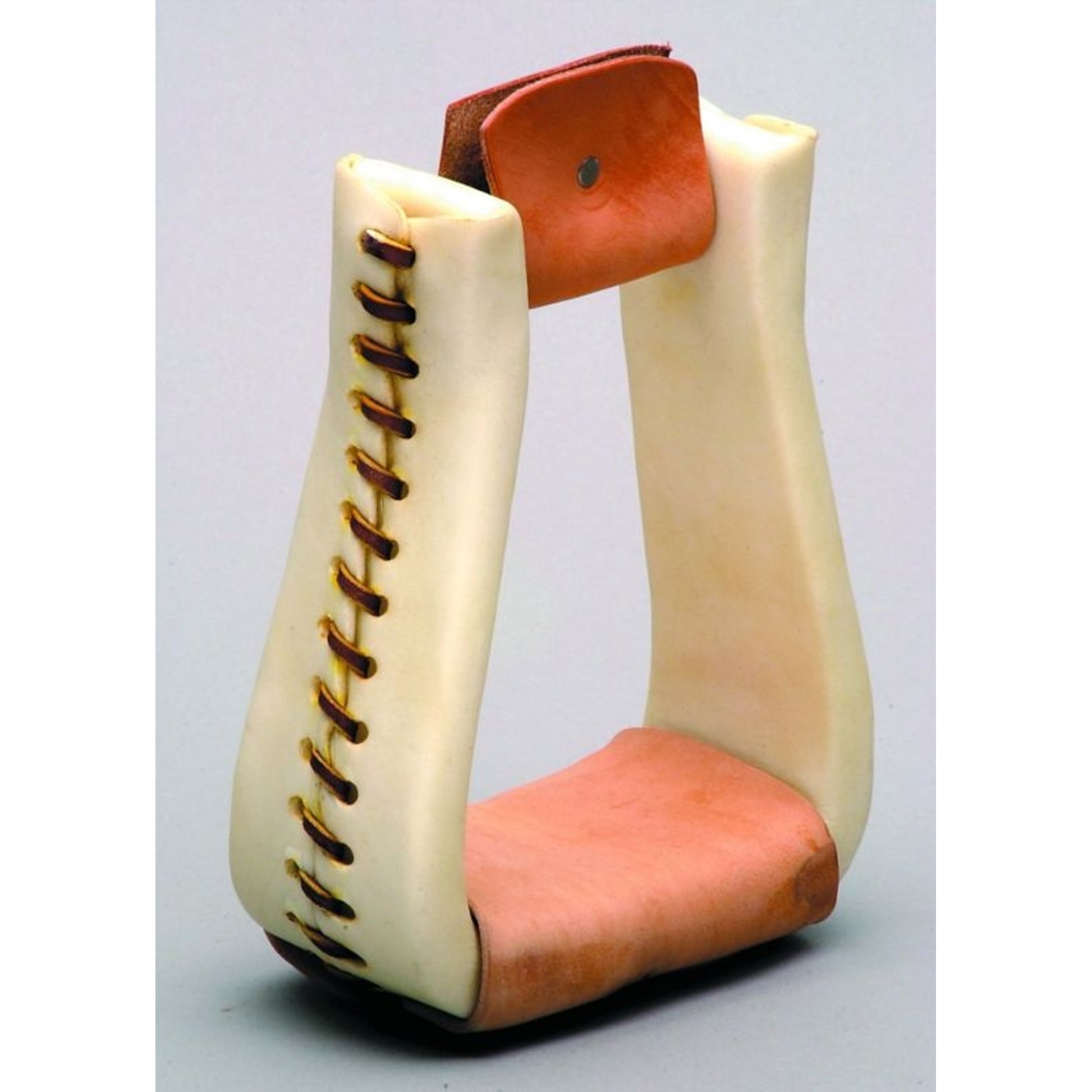 Colorado Saddlery Rawhide Roper Stirrups 3 Brn