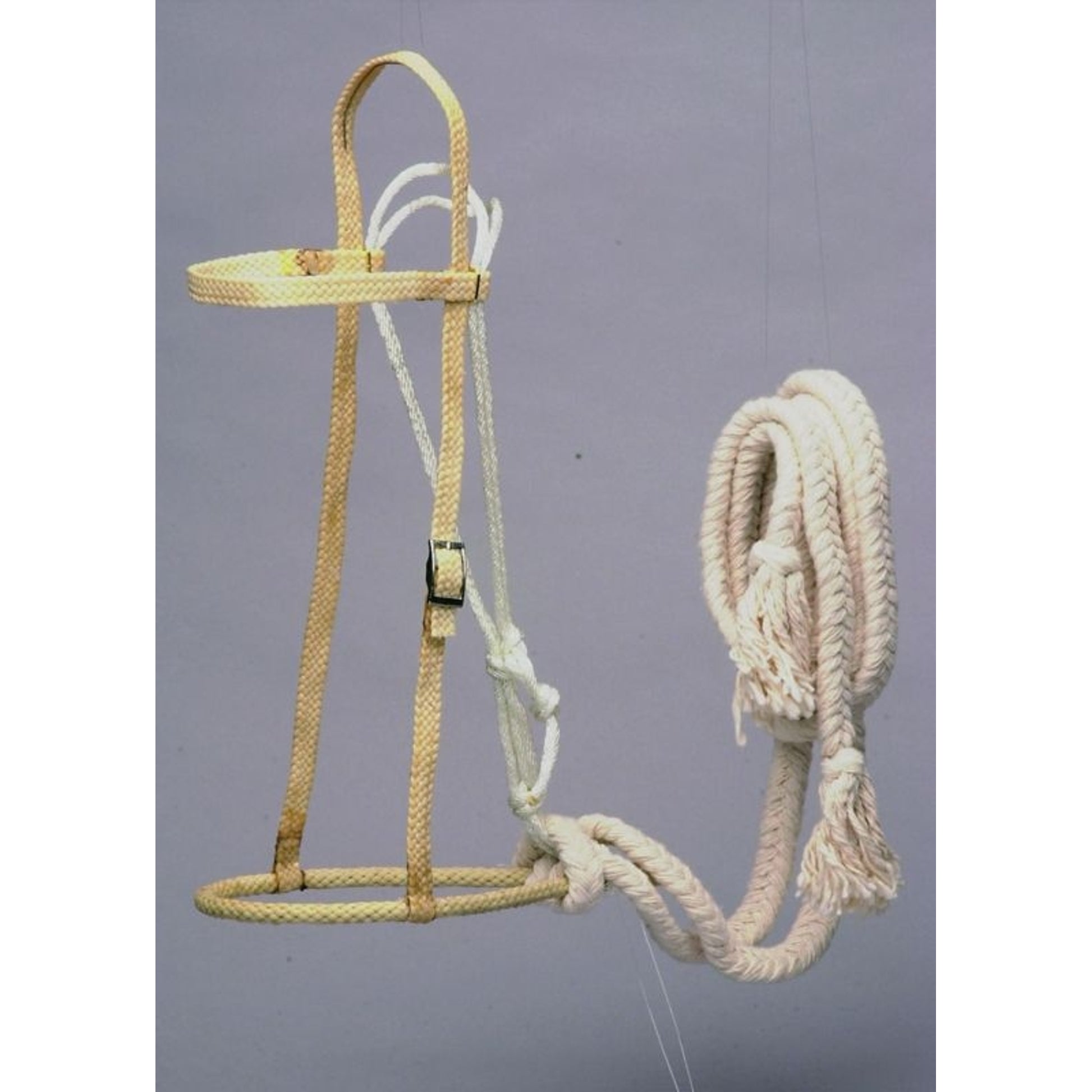 Colorado Saddle Waxed Rope Hackamore With Cotton Rein