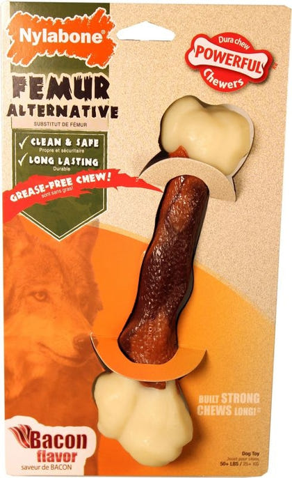 Nylabone Dura Chew Animal Part Alt Femur L Bacon