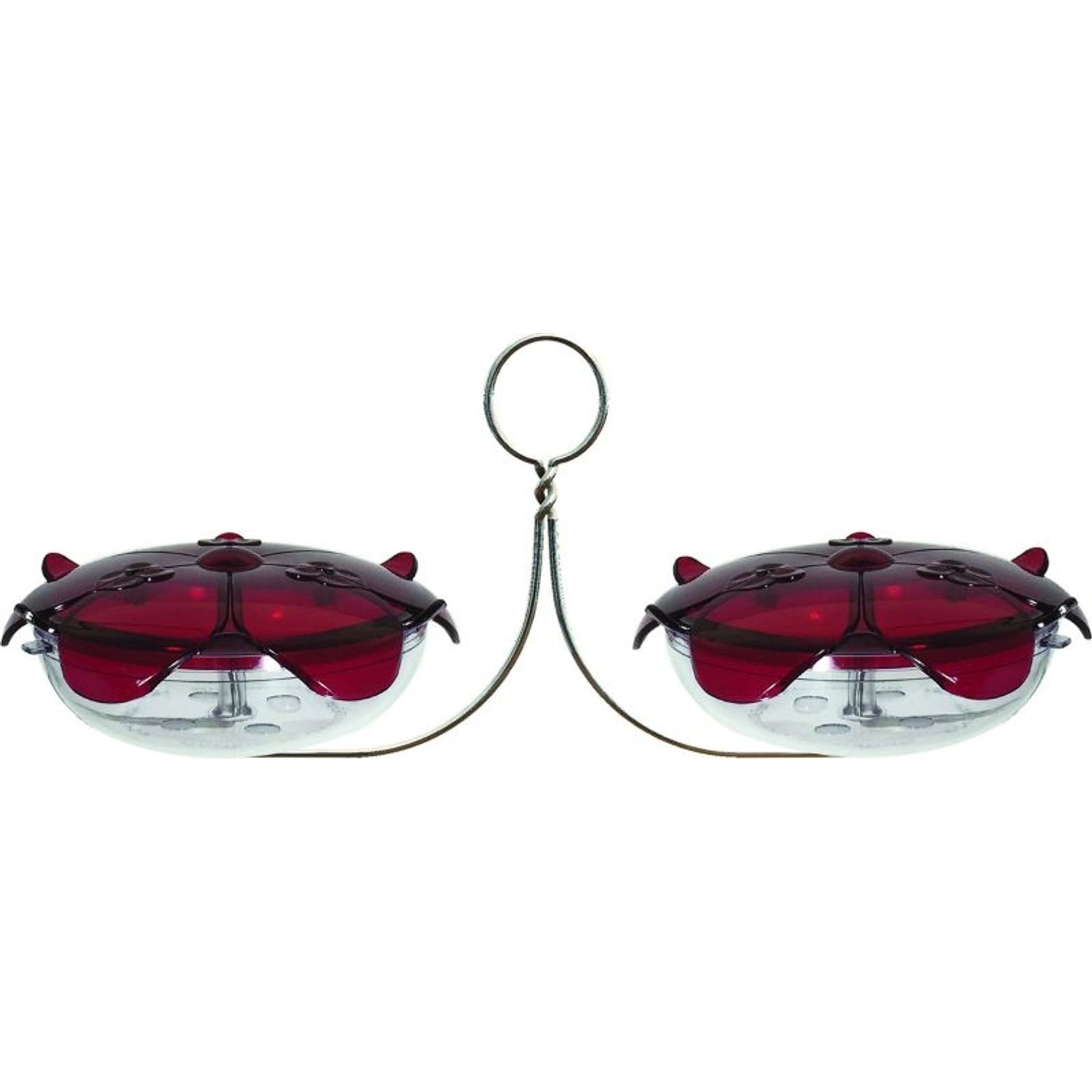 Droll Ruby Sipper Duo Hanging Hummingbird Feeder