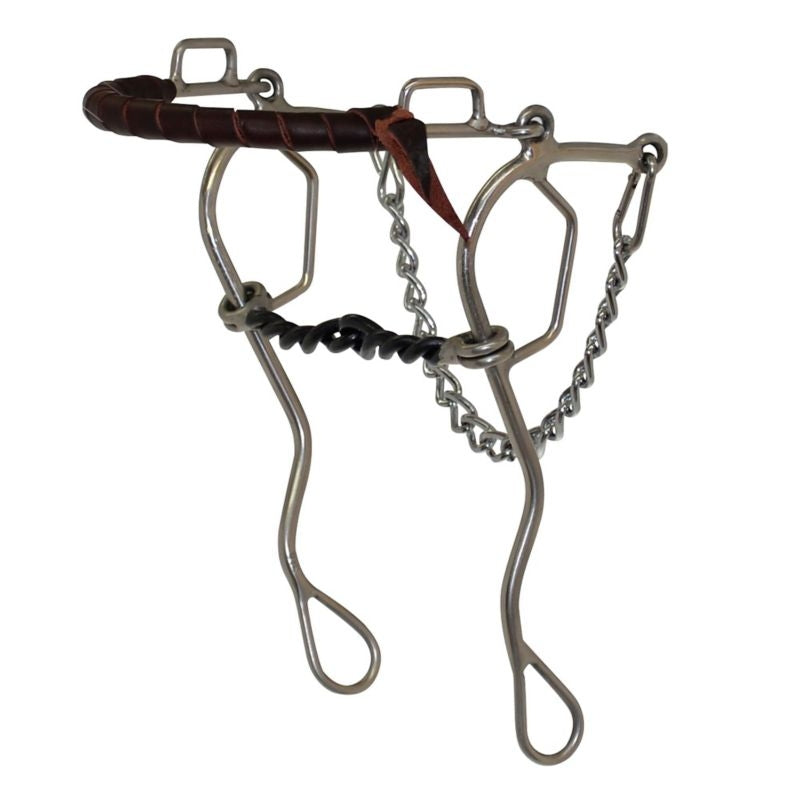 Large Twist Sweet Iron Combination Gag Bit 5.5 Brn