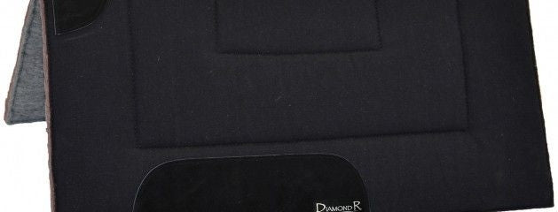 Reinsman Diamond R Felt Bottom Canvas Pad Black
