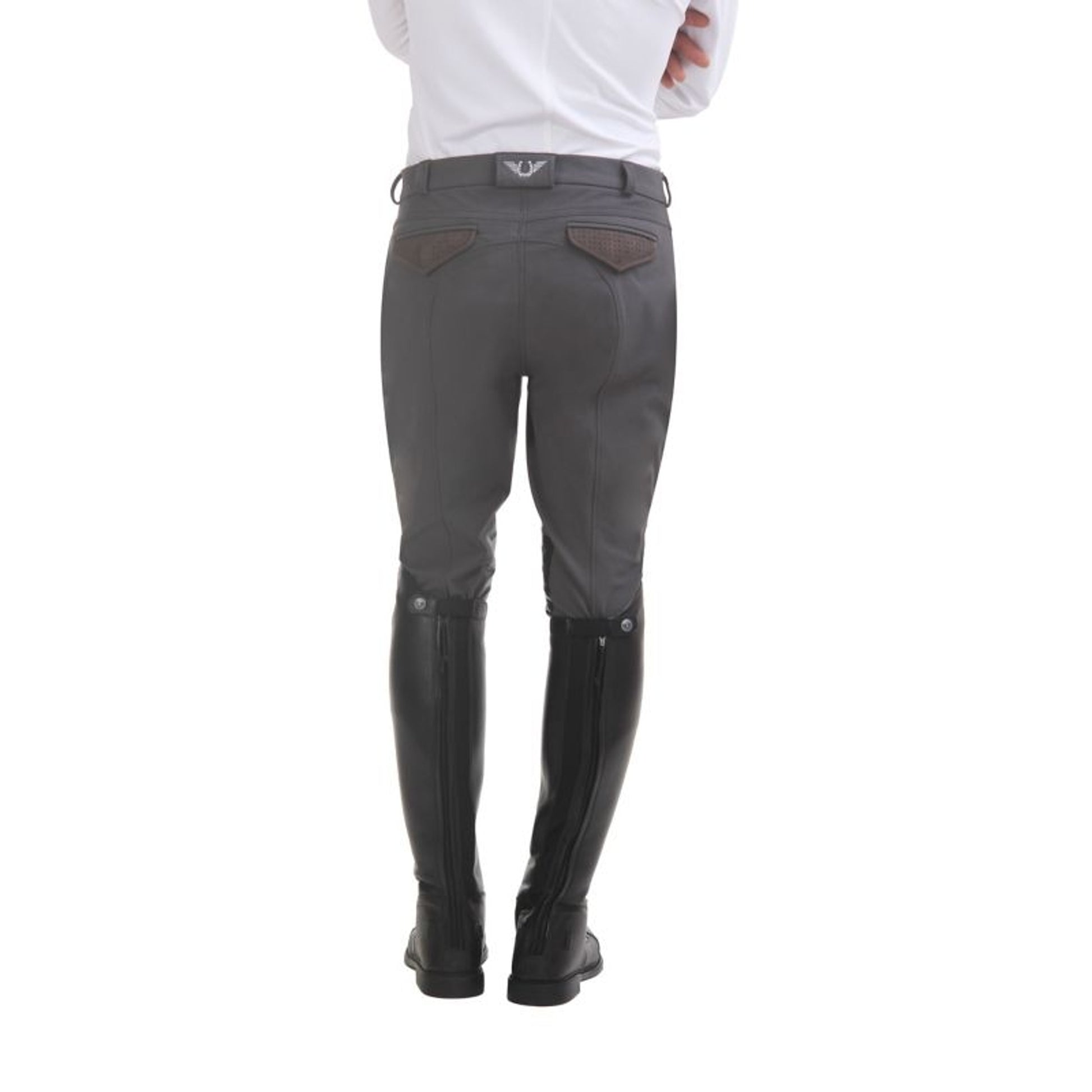 Tuffrider Mens Oslo Knee Patch Breeches 40 Brn
