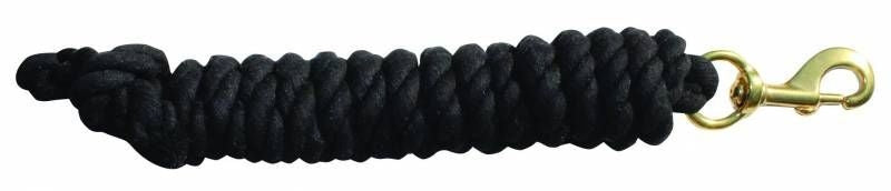 Professionals Choice Cotton Lead Rope 10ft Black