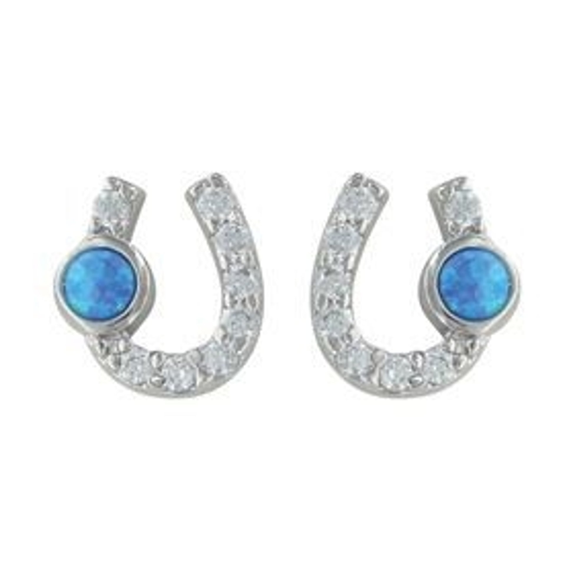 Montana Silversmiths Lightfoot Horseshoe Earrings