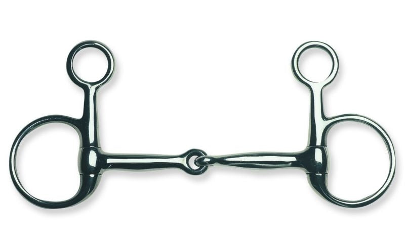 Metalab Jointed 12mm Baucher Eggbutt Snaffle Bit