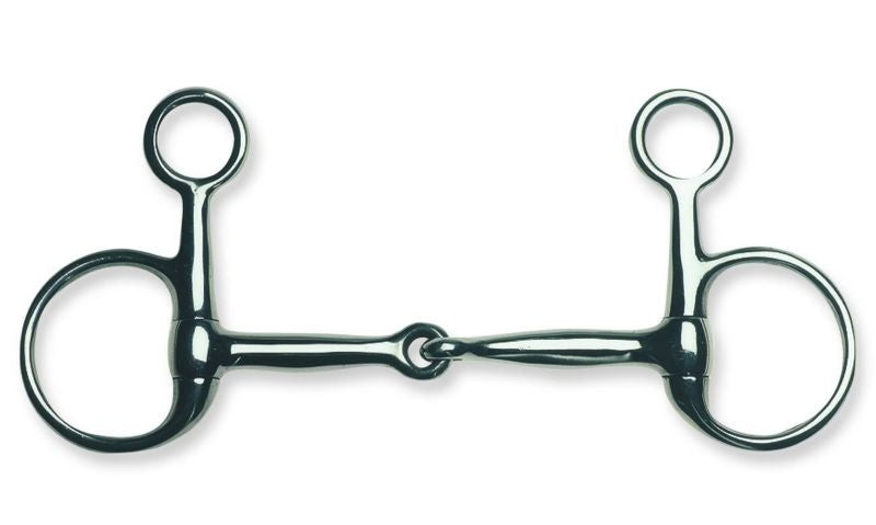 Metalab Jointed 12mm Baucher Eggbutt Snaffle Bit