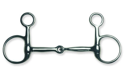 Metalab Jointed 12mm Baucher Eggbutt Snaffle Bit