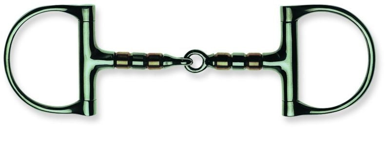 Metalab Joint 13mm Cop Roller D-Ring Snaffle 5.25