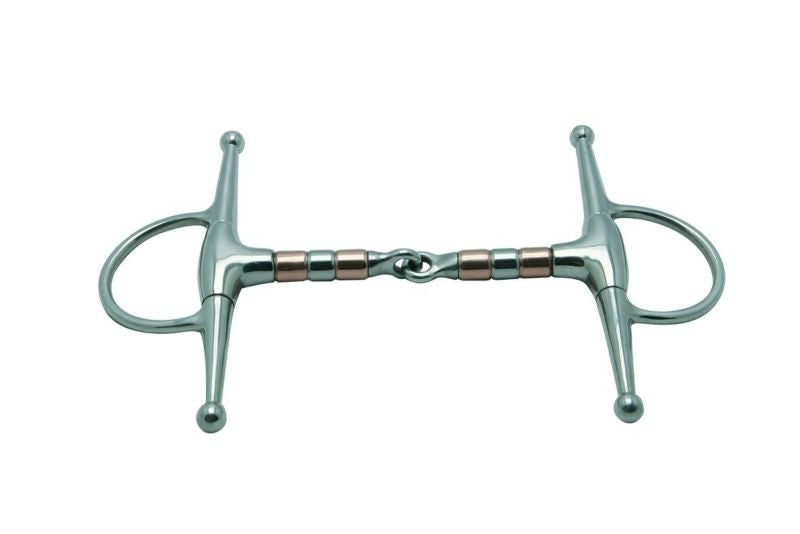 Jointed 16 Mm Copper Rollers Full Cheek Snaffle