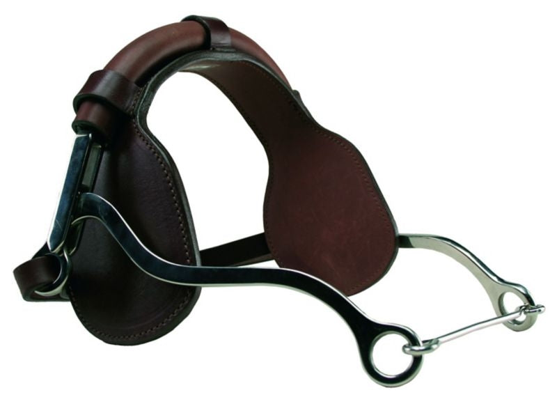 SS Hackamore With Leather Padded Noseband