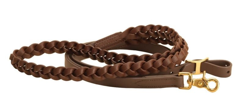 All Weather Braided Trail Rein 3/4 x 10 Ft. Bk/Gry