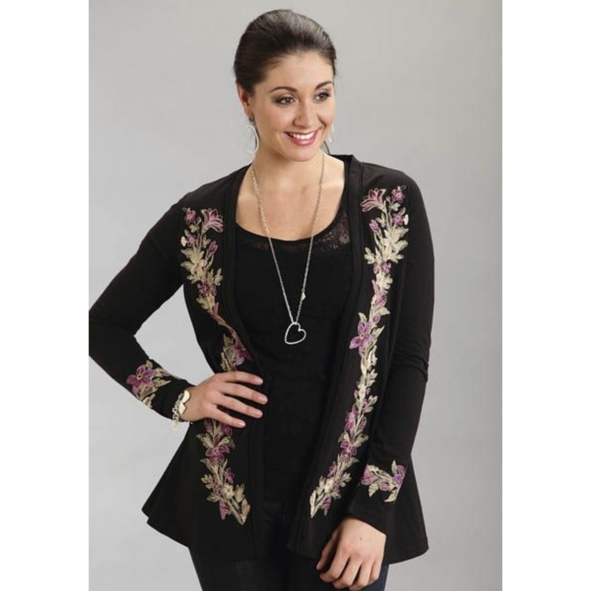 Stetson Ladies Cotton Jersey Cardigan
