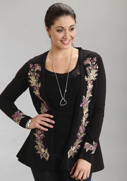 Stetson Ladies Cotton Jersey Cardigan