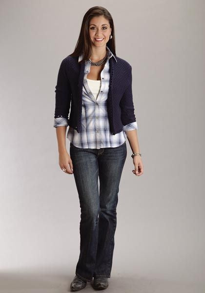 Stetson Ladies Crochet Knitted Cardigan