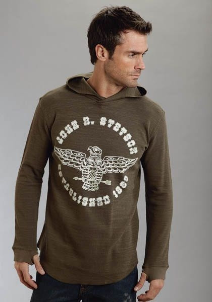 Org Rugged Thermal Slub Hood with Stetson