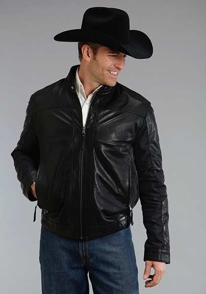 Stetson Mens Smooth Lamb Leather Jacket 2XL Brn
