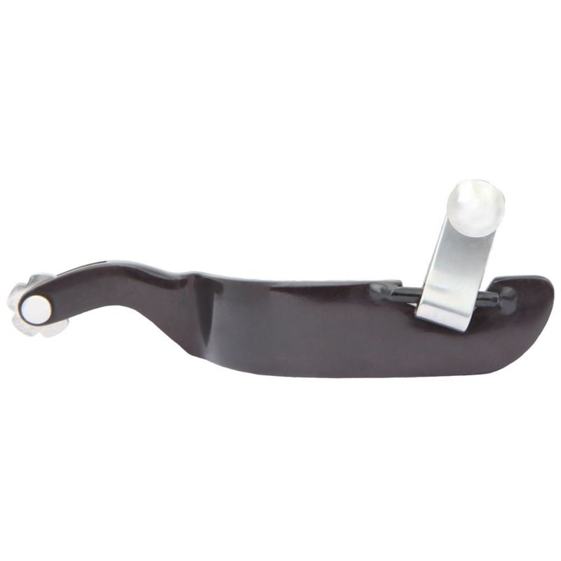 Myler 5 Point Rowel Black Steel Spurs Med Brn