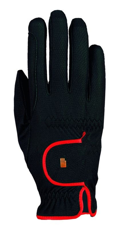 Roeckl Ladies Lona Gloves 6 Black/Red