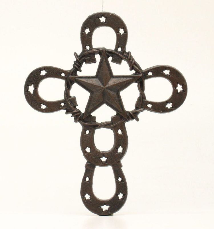 Western Moments Wall Horseshoe Star Cross