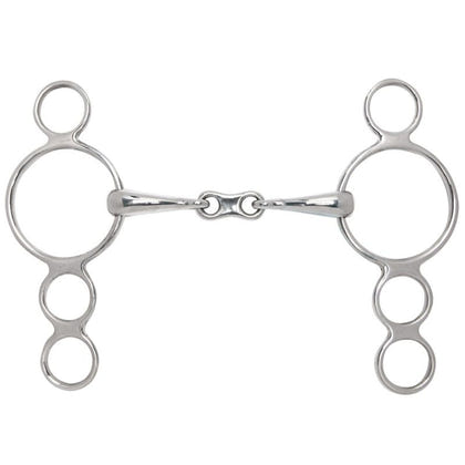 Toklat 3Ring Contin French Link Gag Bit - 21mm 5