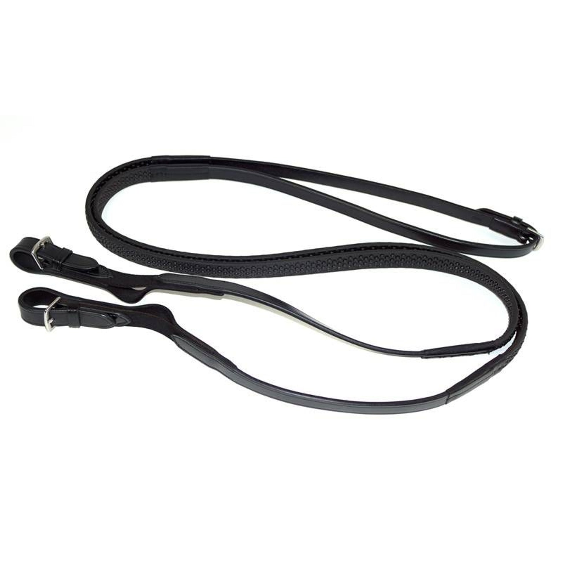Nunn Finer Rein Aid Soft Grip Rein Elastic End Blk