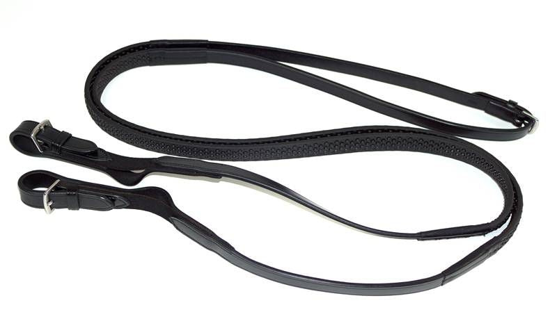 Nunn Finer Rein Aid Soft Grip Rein Elastic End Blk