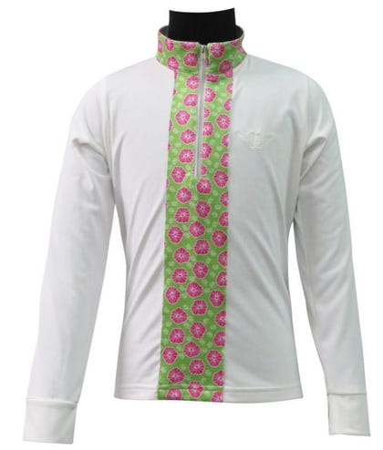 Tuffrider Kid Athena Equicool Riding Shirt L Brn