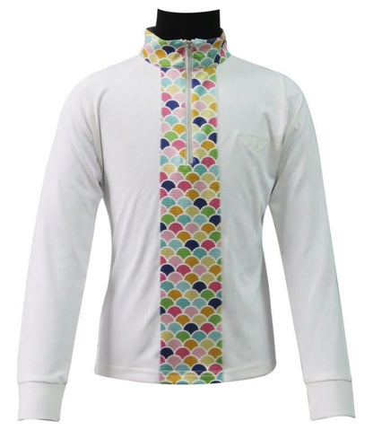 Tuffrider Kids Iris Equicool Riding Shirt Lg Brn