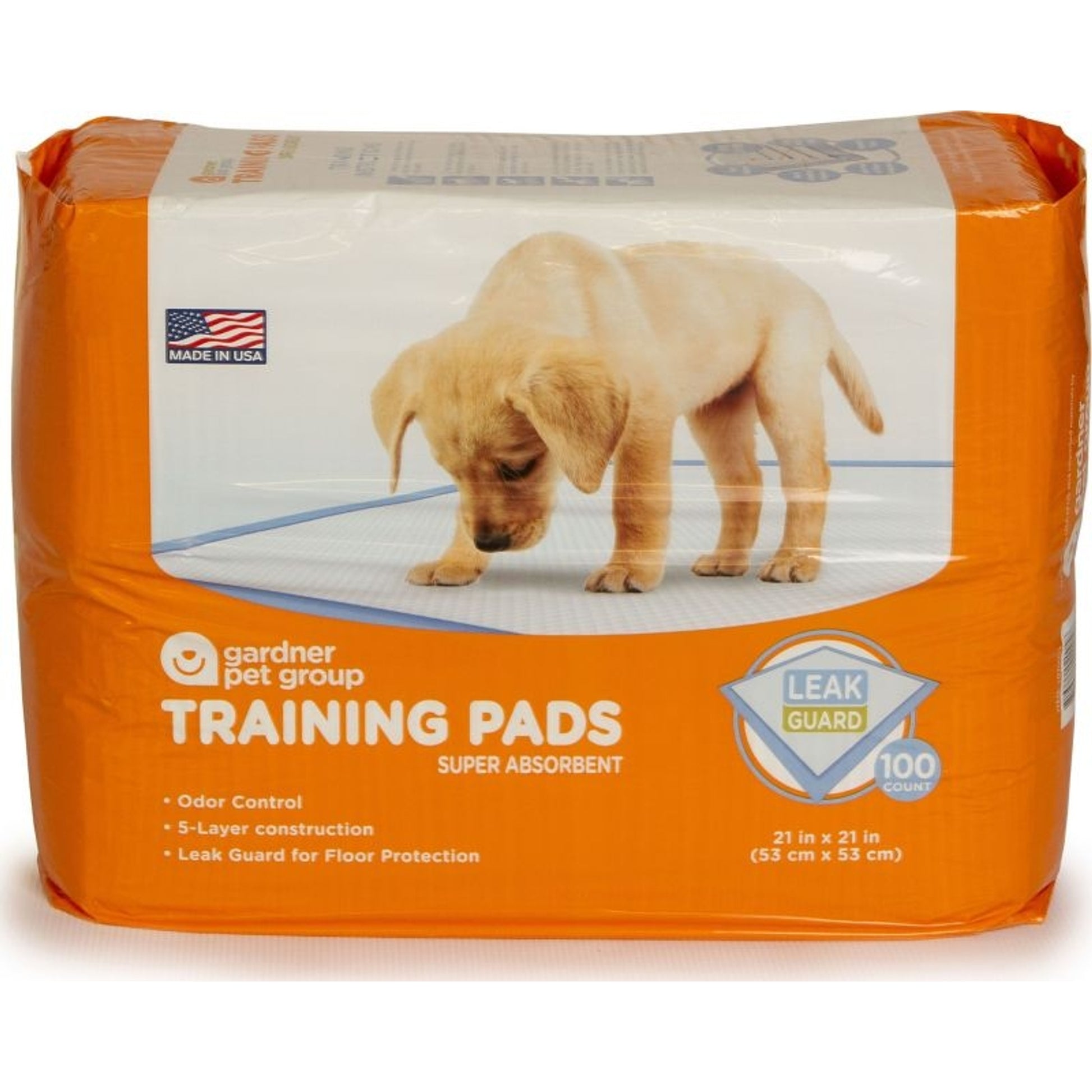 Training Pads Gardner Pet 21X21 100Ct Blue/White