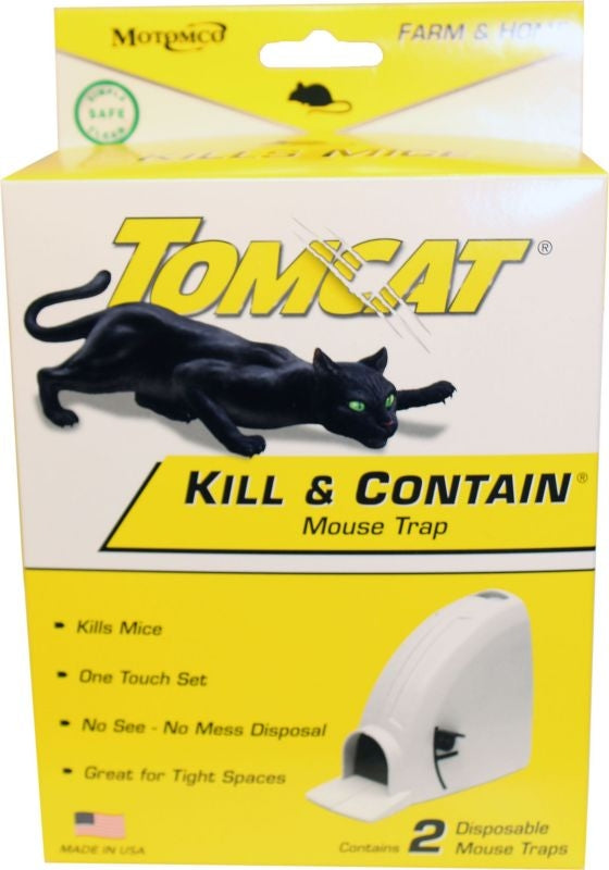 Tomcat Kill And Contain Mouse Trap 2 Pack White