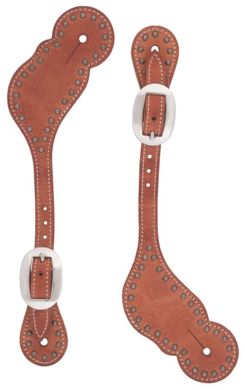 Weaver Harness Leather Spur Straps With Spots